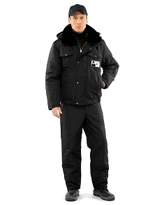 Куртка мужская утепленная «Секьюрити» (черная)